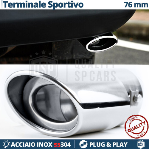 Terminale scarico ovale - 1x,