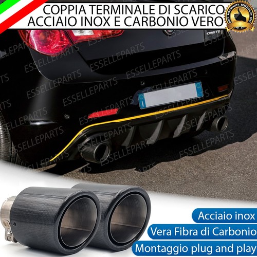 Coppia terminali scarico in - di,