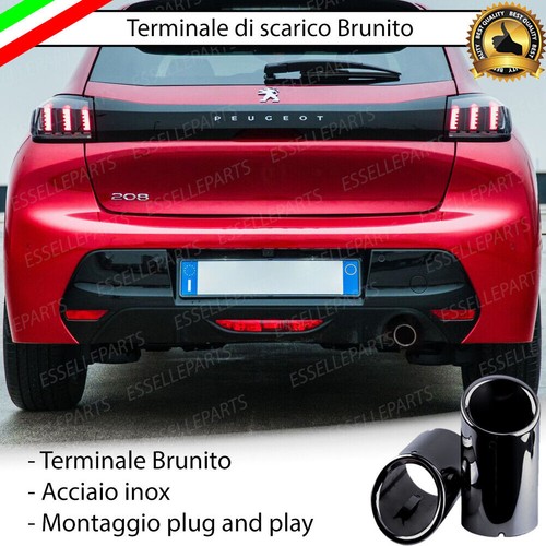 Terminale scarico nero brunito - nero,
