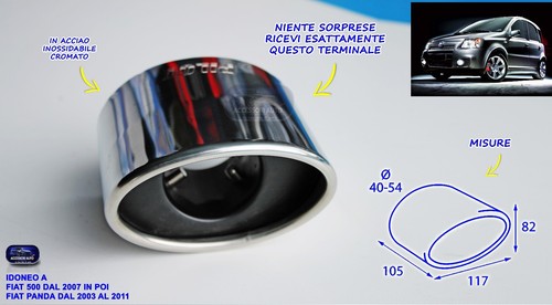 Terminale scarico inox - terminale,